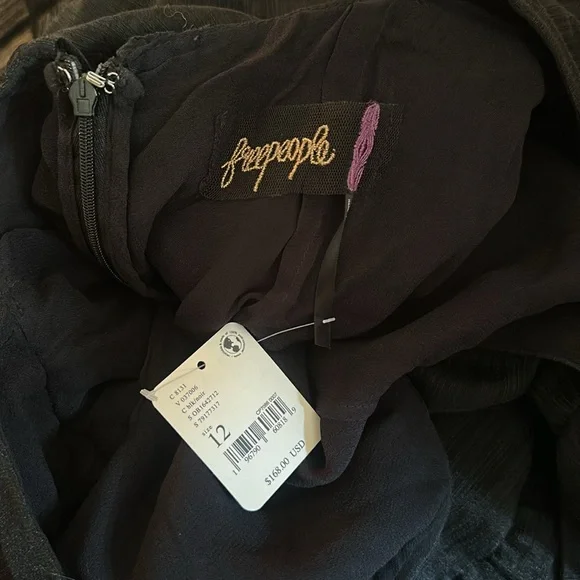 Free People Black Sheer Midi Dress - Picture 3 of 9